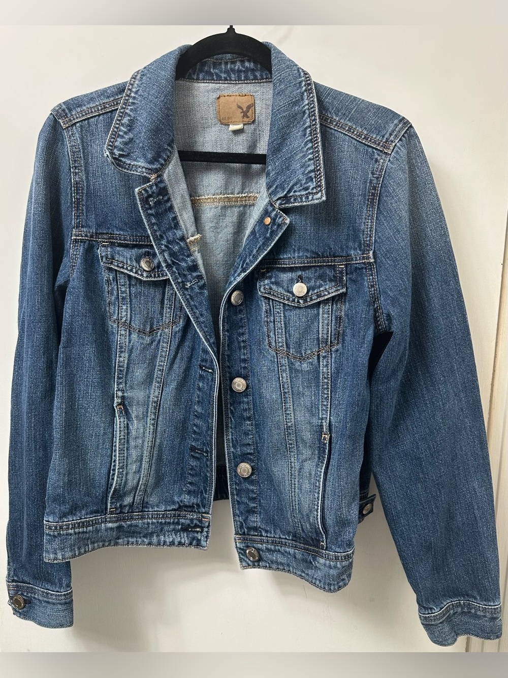 American Eagle Outfitters Blue Denim Jean Jacket